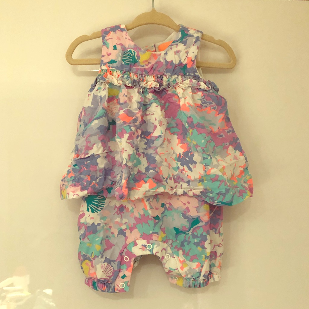 Joules Baby Girl Floral Romper